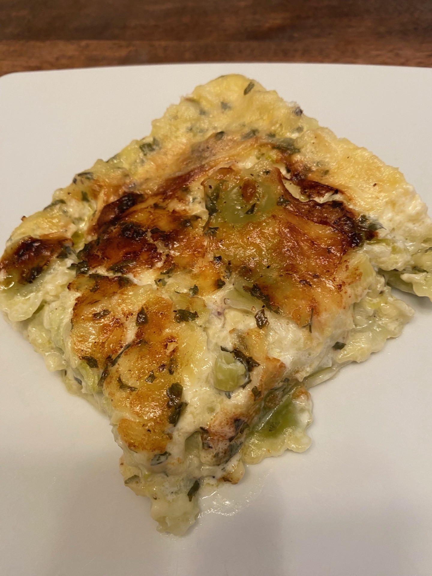 Gratin de ravioles du dauphiné au comté