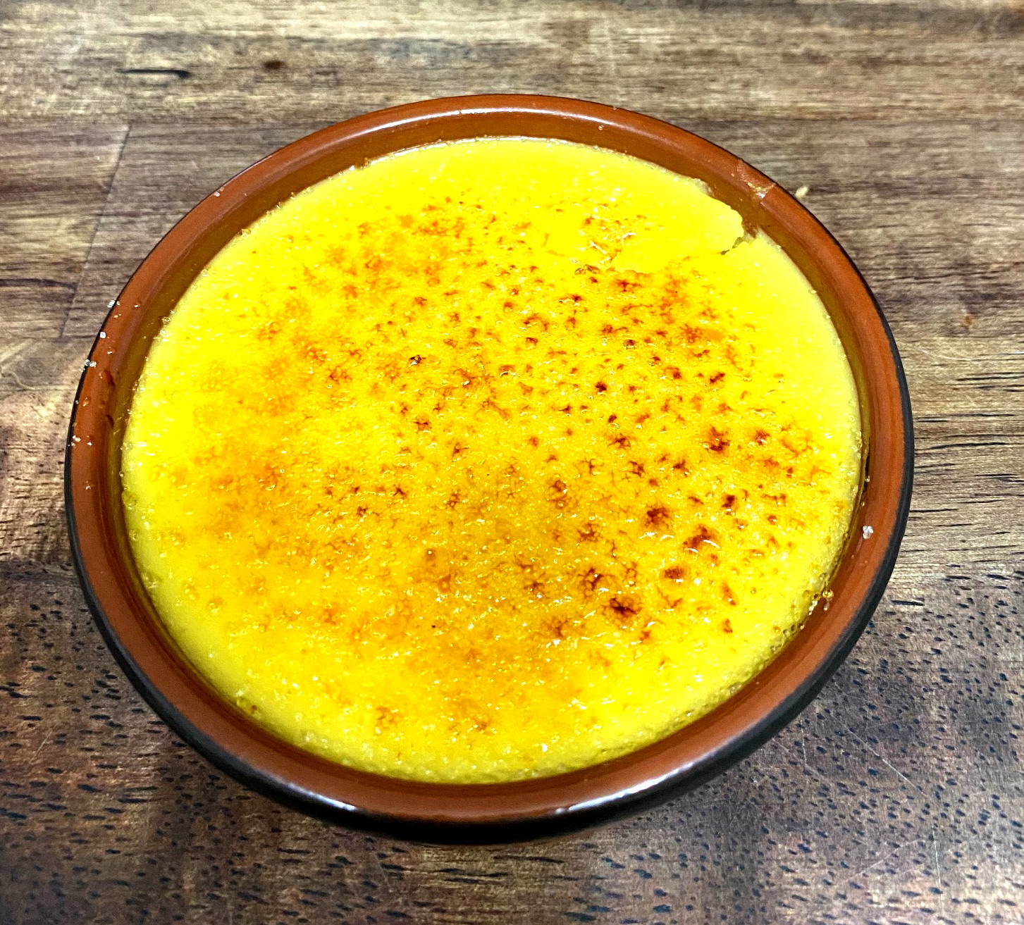 Crème brûlée orange grand marnier