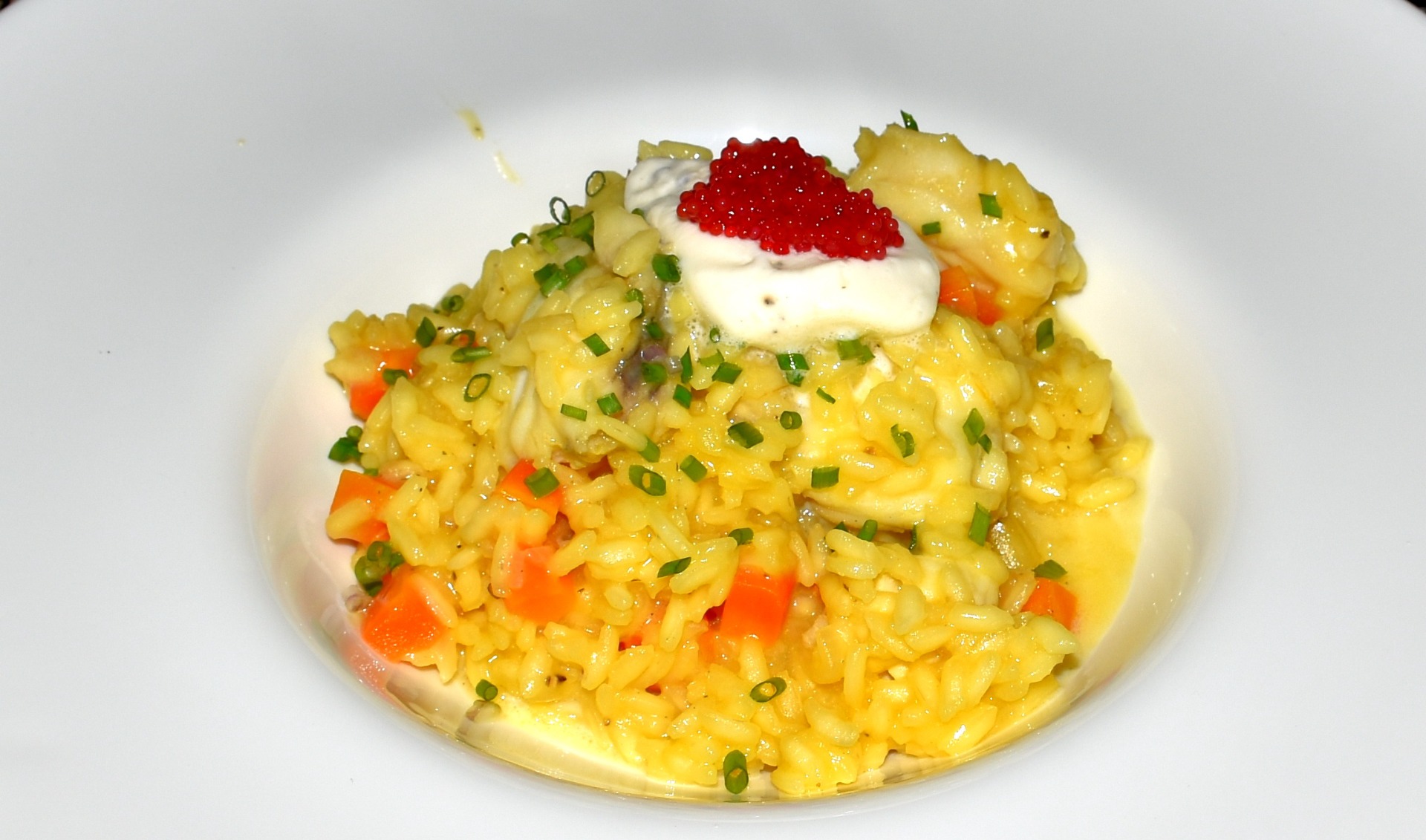 risotto de lotte au safran