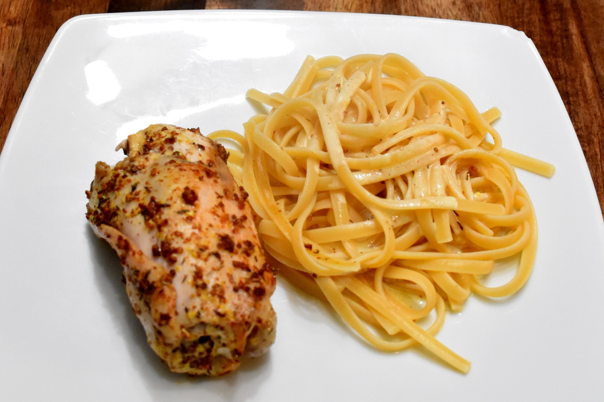 Ballotine de râble de lapin à la moutarde