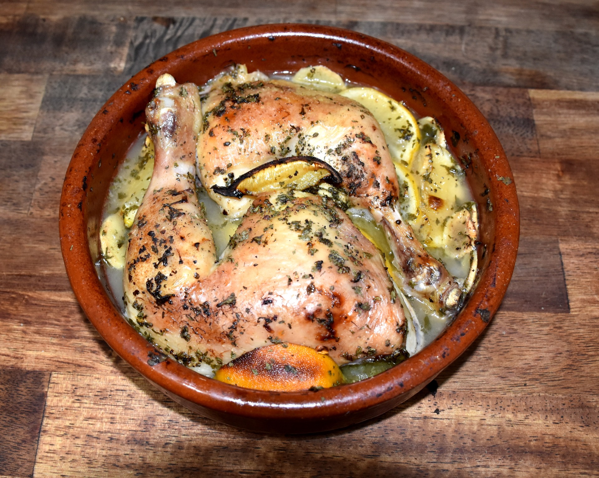 cuisse de poulet rôtie au citron