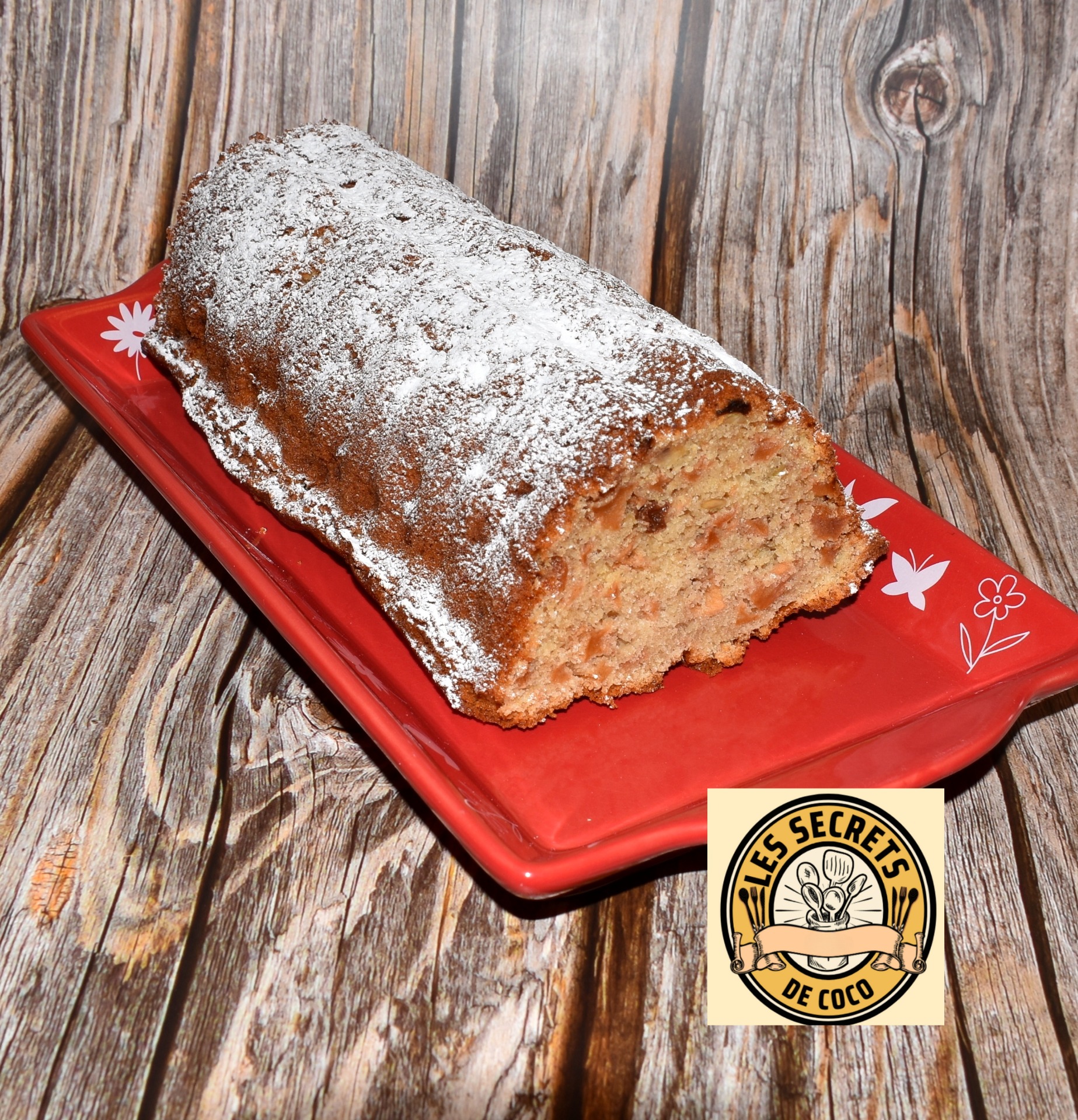 cake moelleux aux pommes déshydratées