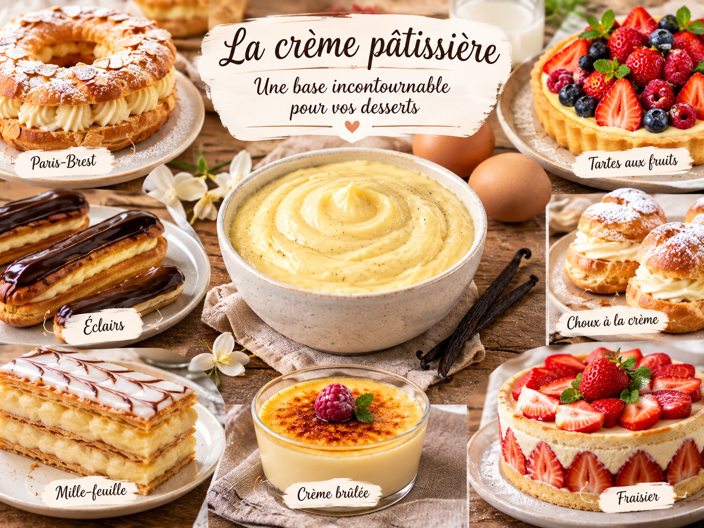 crème pâtissière aux oeufs entiers