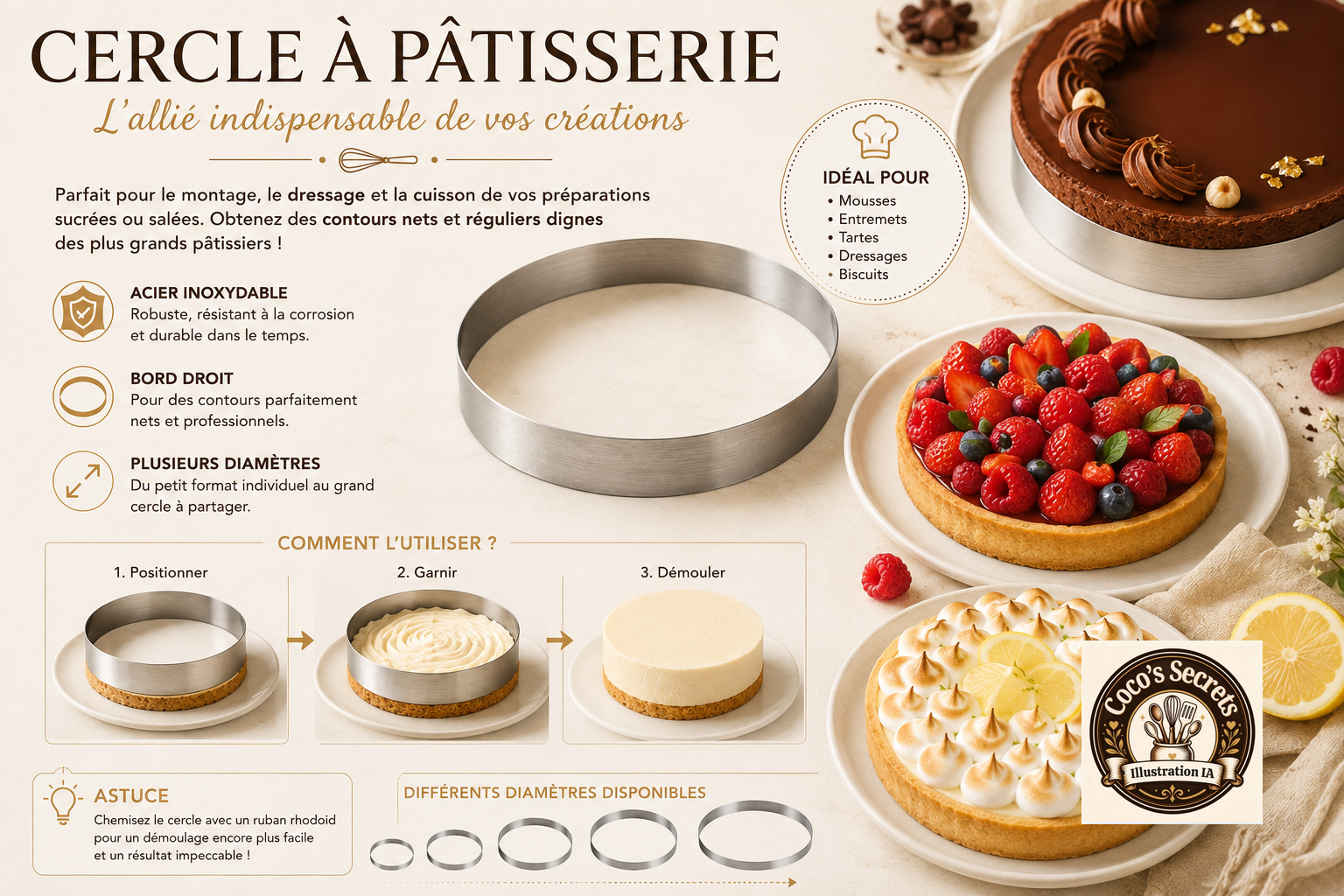 Les cercles à tarte