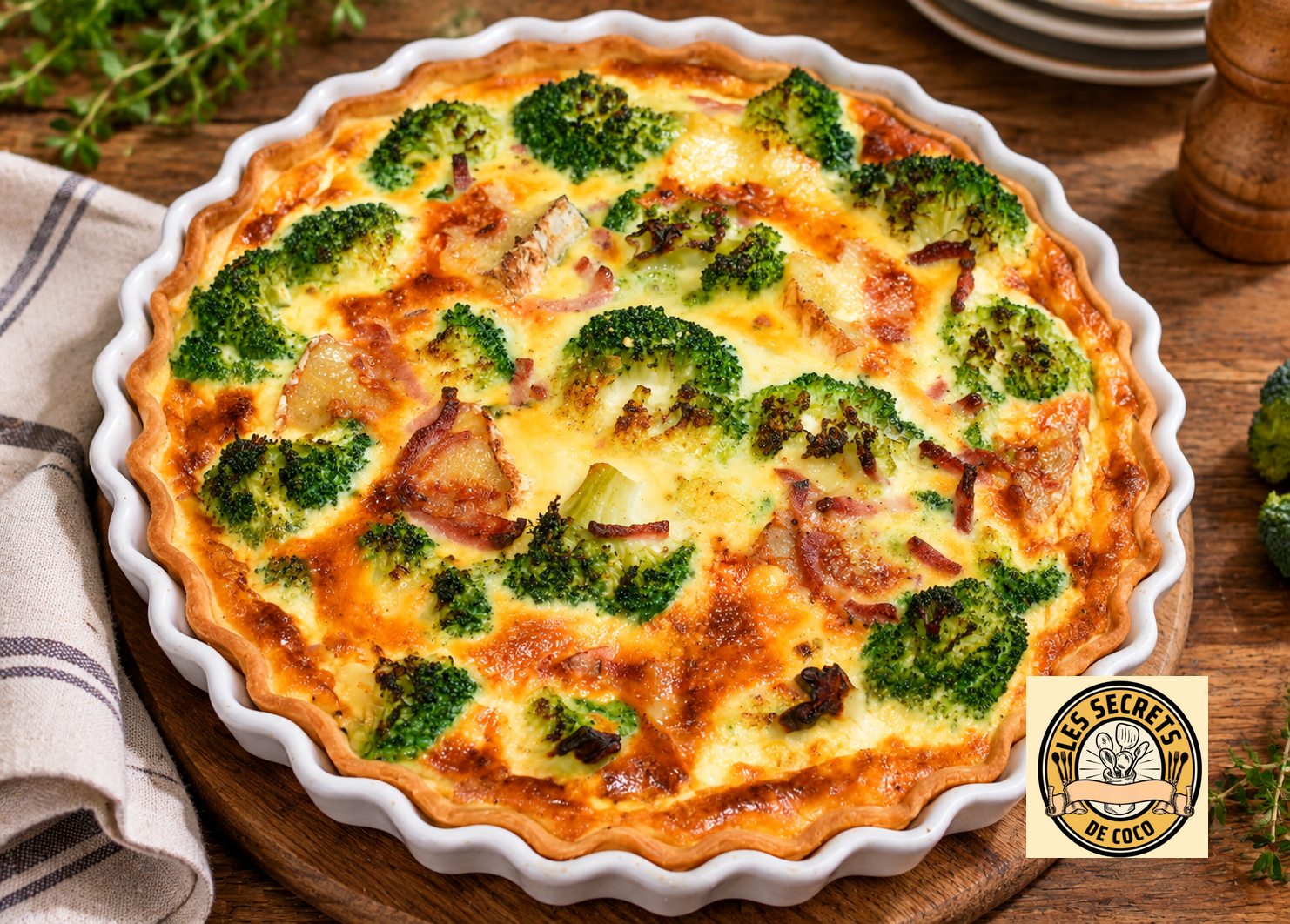 quiche brocoli camembert