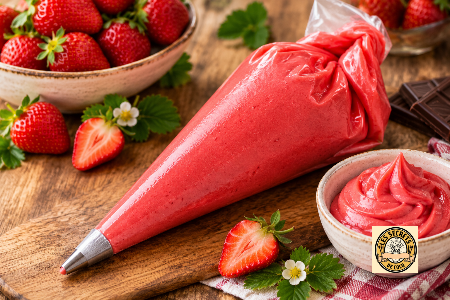 ganache à la fraise