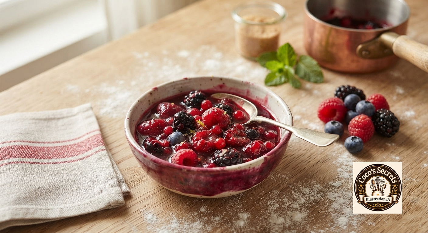 Compotée de fruits rouges
