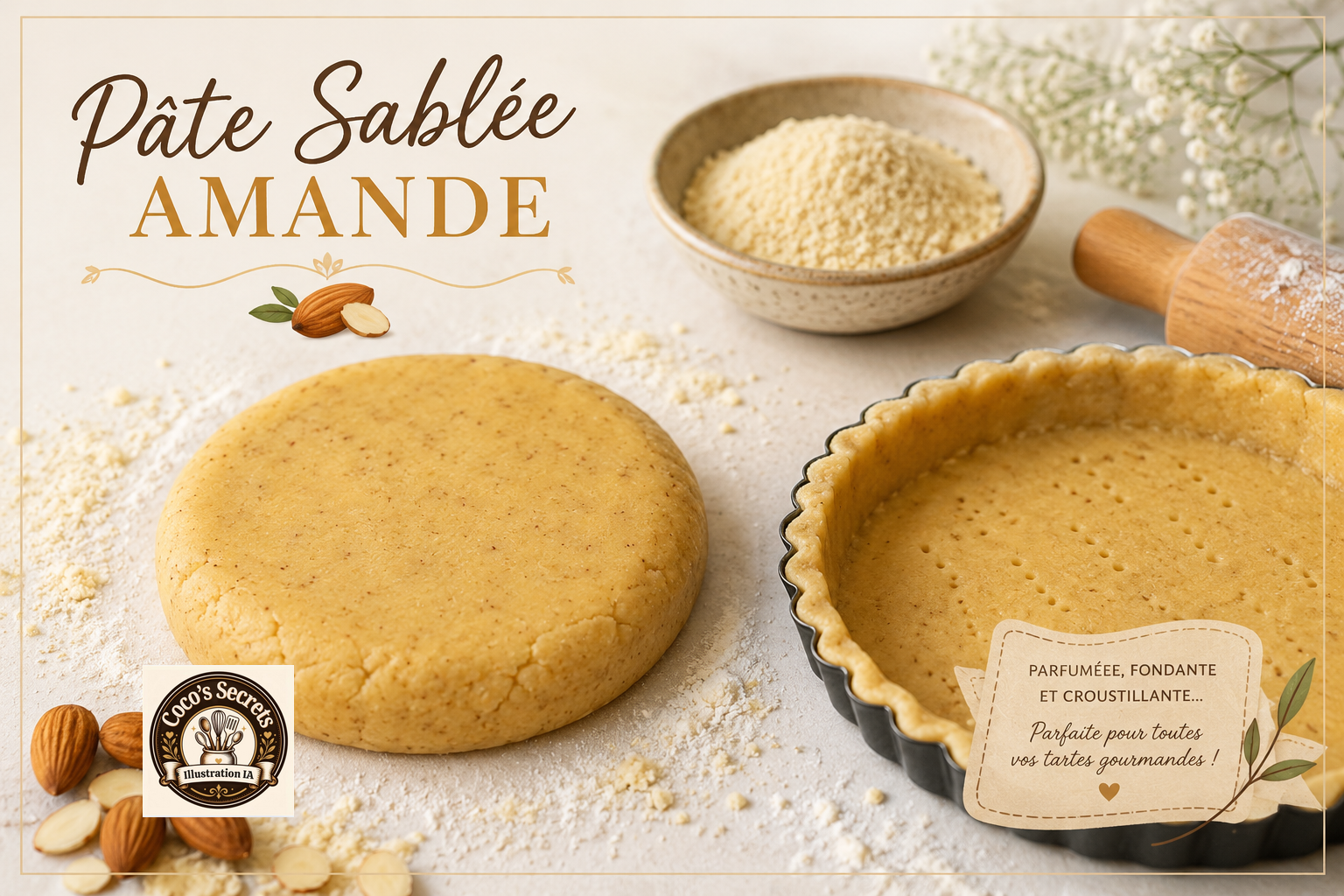 Pâte sablée amande